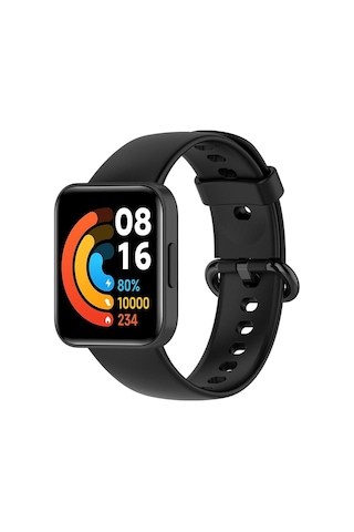 Microsonic Xiaomi Redmi Watch 2 Lite Kordon, Silicone Sport Band Siyah