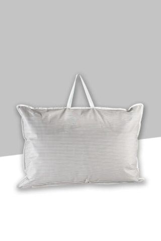 Esti Gri Çizgili Yastık Saklama Çantası 67 X 45 Cm Gri Çizgili-1