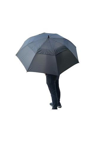 Büyük Boy Karbon Fiber Baston Şemsiye 150 Cm Çap Renkli Çok Renkli