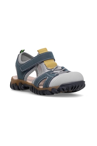 Elit Şa-p-041-25y Patik Erkek Çocuk Düz Sandalet Lacivert - Gri Lacivert - Gri