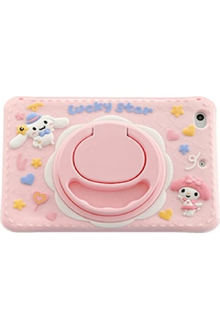 Samsung Galaxy Uyumlu Tab A8 10.5 Sm-x200 2021 Kılıf Cute Dolls Standlı Eğlenceli 3d Karekterli Çocuk Kılıfı Kılıf