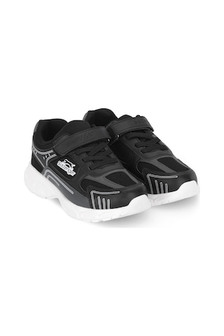 Slazenger Pırus Unisex Çocuk Siyah / Beyaz Günlük Spor Ayakkabısı Siyah - Beyaz