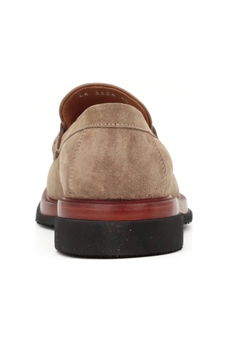 Tuna Hakiki Süet Deri Bej Loafer Erkek Ayakkabı 39-44 No - 3524 Bej