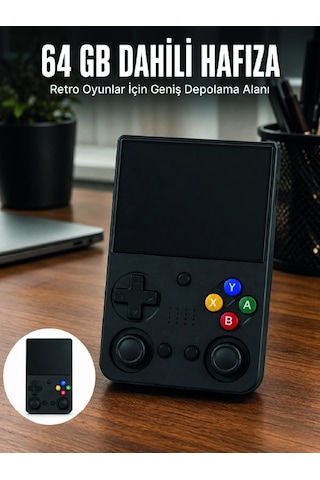 Aşınabilir Retro El Oyun Konsolu 64gb Hafızalı Ips Ekranlı Oyun Cihazı