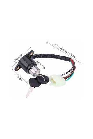 Geeroyoo Honda Cb/cm 400/450 Motosiklet Açma Anahtarı Seti - 2 Anahtarlı, Yüksek Kaliteli Plastik, Güvenli Kilitleme, Kolay Kurulum