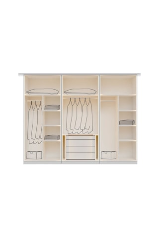 Milano Mdf 6 Kapılı Dolap Aytaşı