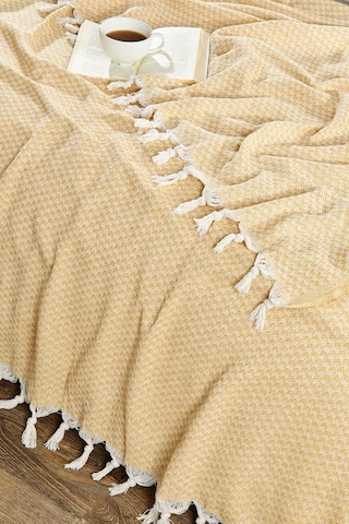 Rebeka Yelda Model Sarı - Çift Kişilik Pike