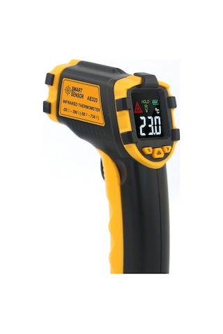 Xindoker Endüstriyel El Tipi Kızılötesi Sıcaklık Ölçer -50 390 C, Dokunmadan Hızlı Ölçüm, 12:1 Mesafe-oran, 500ms Yanıt Süresi, Pil Dahil Değil Ae320