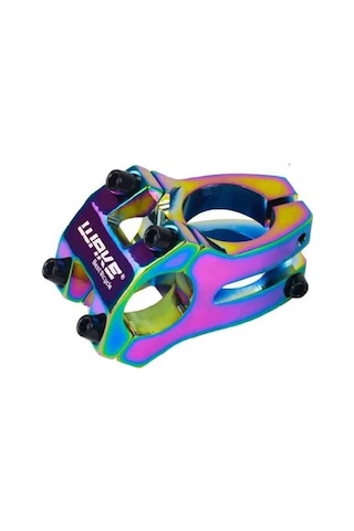 Wake Rainbow 780mm Alüminyum 31.8 Bisiklet Gidonu + Boğaz Seti Lunje Gidon Wake Boğaz Rainbow Çok Renkli