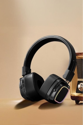 Başkenttekno HD-12 Bluetooth 5.3 Rgb Işıklı Kulak Üstü Kulaklık