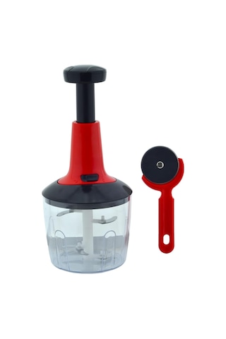 Basmalı Doğrayıcı 5 Bıçaklı El Rondosu Ve Hamur Pizza Kesme Ruleti 7x16,5cm