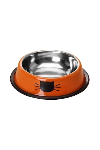 Paslanmaz Çelik Kedi Köpek Mama ve Su Kabı 180 ML Cin570tr