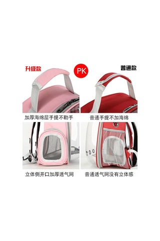 Jokmae Şeffaf Kabinli Kedi Çantası Sarı