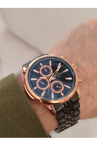 Focus Erkek Kol Saati Fonksiyonlu Takvimli Çelik Kordonlu 2087
