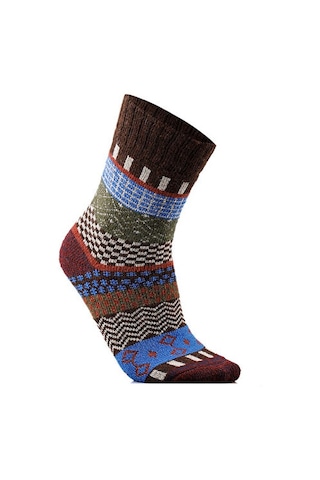 Techsport Svea Kahverengi Unisex Günlük Yün Çorap Svea-kahverengı Renkli Renkli