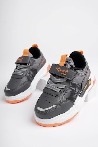 Muggo Dory Garantili Işıklı Bağcıklı Ve Cırtlı Unisex Çocuk Sneaker Spor Ayakkabı Füme