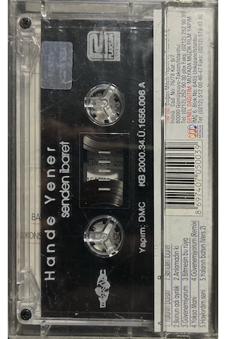 Plak Değildir Kaset Tir Kaset Hande Yener Senden İbaret Kaset