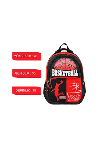 Muggle 3 Bölmeli Basketball Okul Sırt Çantası Mu-9164
