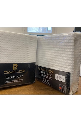 Polo Life Jakarlı Deluxe Sıvı Geçirmez Tek Kişilik Alez 100x200 Beyaz
