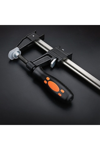 Youmex Ahşap İşleri F-tipi Sabit Klemensi, Ağır Duty Ahşap Presi, 248mm 6 İnç Uzunluk, 110mm Genişlik, Çelik Malzeme