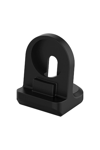 Microcase Huawei Watch 3 Pro Silikon Şarj Standı Siyah - Al2417