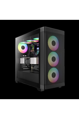 Gamdıas Athena M3, 850w, 80+ Bronze, Tempered Glass, Type-c, Mesh Ön Panel, Argb, Atx, Gamıng Kasa