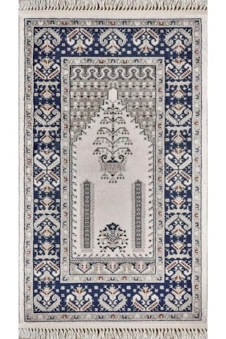 Gümüşsuyu Zara 17434 Tozumaz Seccade 80x130 - Mavi