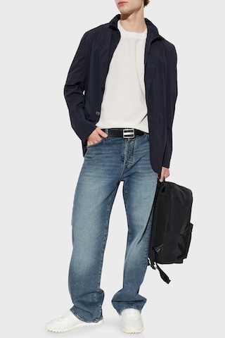 Emporio Armani Logolu Çıkarılabilir Dik Yaka Düğmeli Ceket Erkek Ceket Em007078 Af27876 Ub118 Lacivert