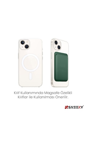 Apple Uyumlu iPhone 16 Plus Pro Max Birinci Sınıf Magsafe Cüzdan Deri Kartlık