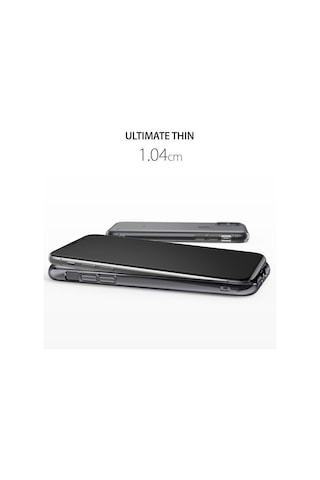 Ringke Air Apple Uyumlu iPhone X İle Kılıf Smoke Black Ultra Hafif Esnek İnce Renkli Transparan 1.04 Mm