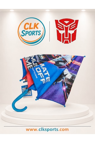 Clk Sports Transformers Lisanslı Çocuk Şemsiyesi + Lisanslı Gözlük Ikili Set Buz - Lacivert