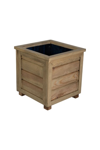 Kaf Ahşap Dekoratif Ahşap Saksı / Meşe