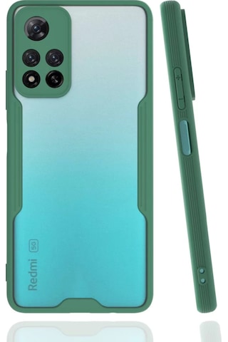 Newface Xiaomi Redmi Note 11 Pro Plus 5g Kılıf Platin Silikon - Yeşil