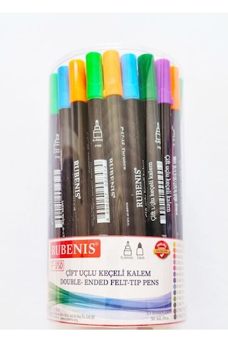 Rubenis Fineliner Kalem Seti 50'li 13 Renk F-1750