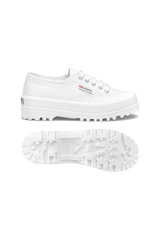 Superga 2555 Alpina Unisex Beyaz Bileksiz Sneaker Siyah