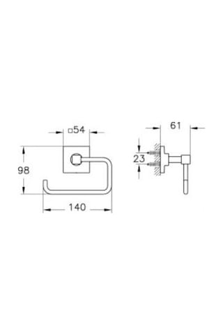Vitra Root Tuvalet Kağıtlığı A44805, Krom Diğer
