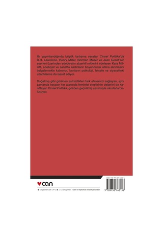 Cinsel Politika - Kate Millett - Can Yayınları