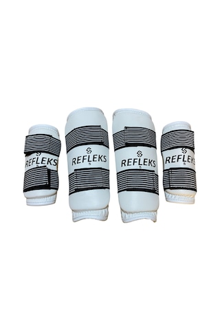 Refleks Taekwondo Kol Kaval Koruyucu Set 4 Lü Takım Beyaz Refleks Taekwondo Kol Kaval Koruyucu Set 4 Lü Takım Beyaz