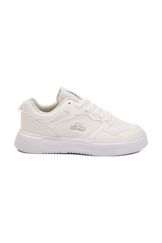 Slazenger Beyaz Bağcıklı Cilt Hafif Esnek Unisex Spor Ayakkabı Energy G Beyaz