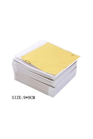 Epoksi Reçine Altın Varak 25 Adet 9x9 Cm Tek Tek Yapraklı