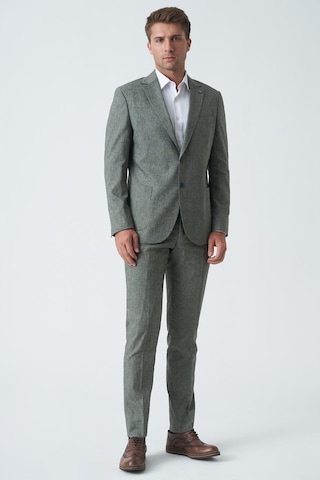 White Stone Bangor T2430 Slim Fit 6 Drop Likralı Keten Takım Elbise Desenli-desenli Çok Renkli