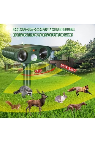 Tongxida Qianfan Ultrasonik Kedi Kovucu, Güneş Enerjili, Yeni Tasarım, Hayvan Kovucu