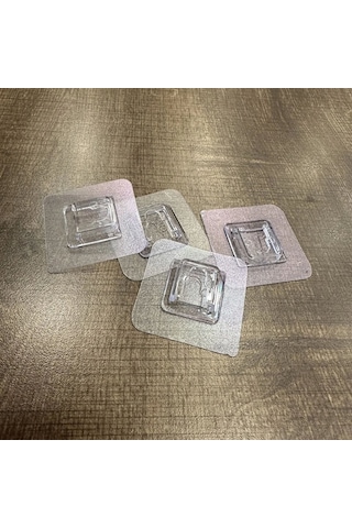 Yedek Yapıştırıcı Sticker Duvar Yapışkan Sihirli Banyo Düzenleyici Yedek Yapıştırıcısı 4 Adet Bej