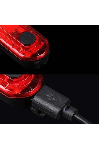 Epic Nist Usb Li Arka Stop Çakar Lambası Şarjlı Arka Işık Kırmızı