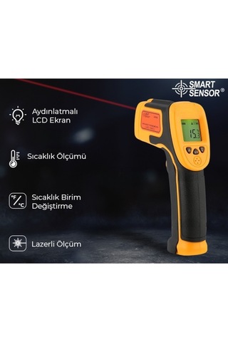 Smart Sensor As530 Hassas Sıcaklık Ölçme Cihazı-550 C