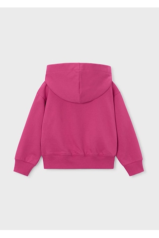 Kız Çocuk Fermuarlı Kapüşonlu Sweatshirt 3457 Fuşya