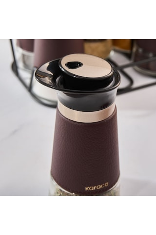 Karaca New Latin Standlı 7 Parça Baharat Seti 100 Ml Kahverengi