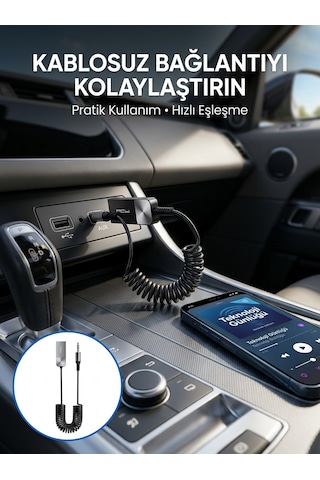 Aux Girişli Cihazlar İçin Kablosuz Bluetooth Adaptörü - 2000