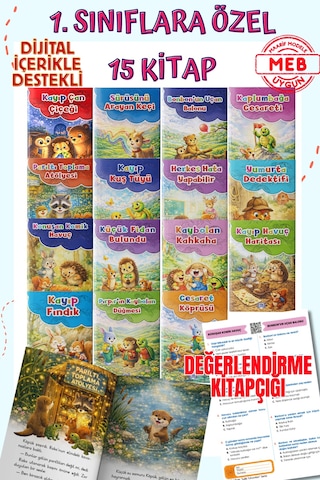 1. Sınıflar İçin Meb Uyumlu Tavsiyeli 15 Adet Hikaye Öykü Kitapları - Anetil + Değerlendirme