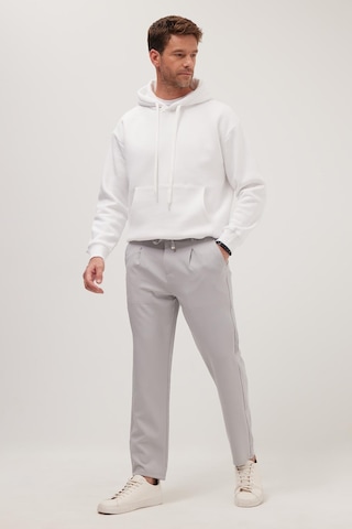 Tudors Erkek Slim Fit Dar Kesim Lastikli Bağcık Detaylı Gri Pantolon-38237 gri